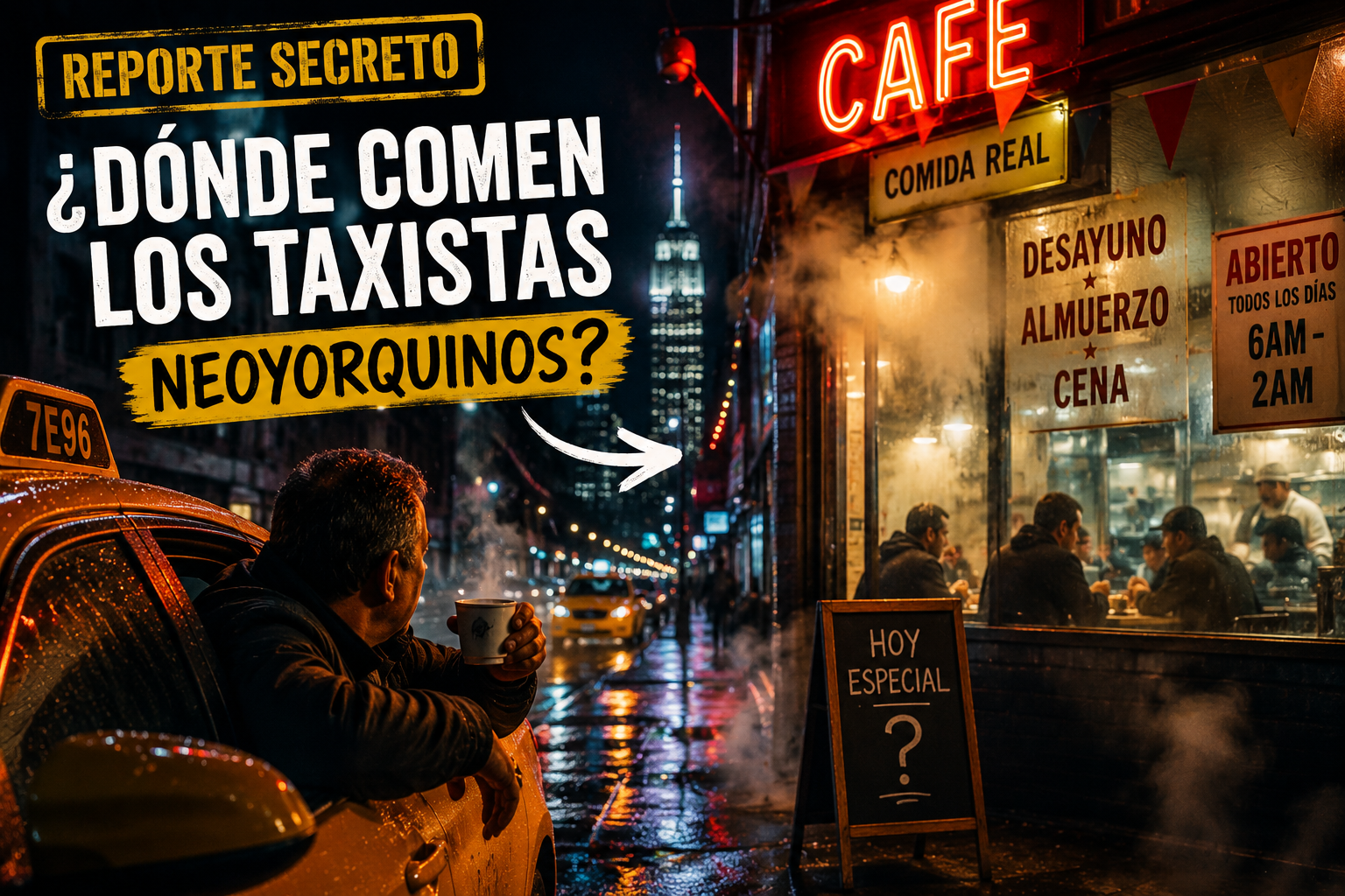 Reporte secreto: dónde comen los taxistas neoyorquinos