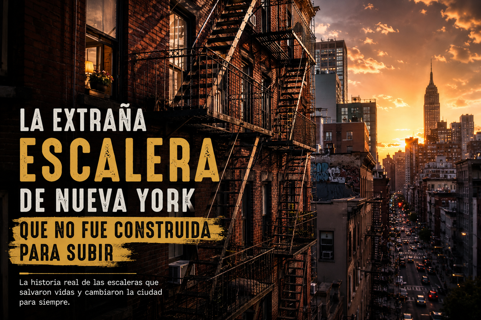 La extraña escalera de Nueva York que no fue construida para subir