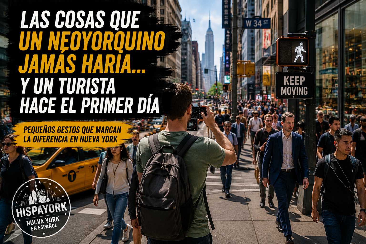 Las cosas que un neoyorquino jamás haría... y un turista hace el primer día